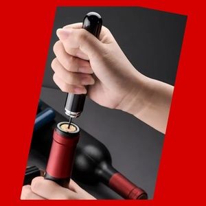 Black Wine Bottle Air Pressure Cork Remover